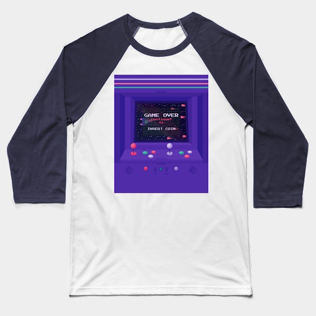 INSERT COIN Baseball T-Shirt by BadOdds